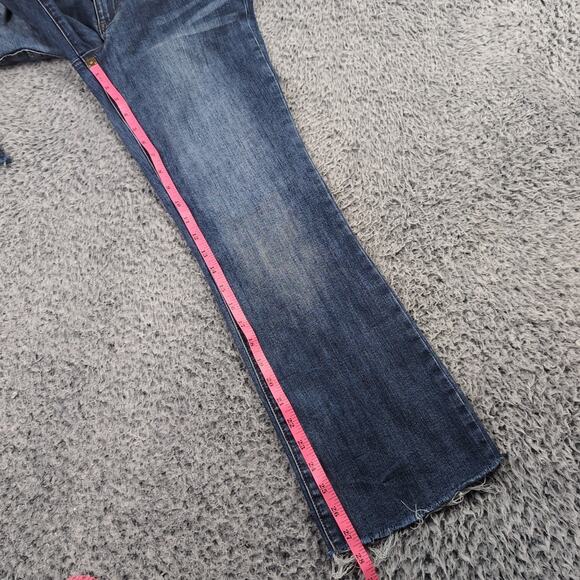 KUT From The Kloth Jeans Women 4 Blue Nikki Mid Rise Ankle Flare Denim Casual - Picture 8 of 10